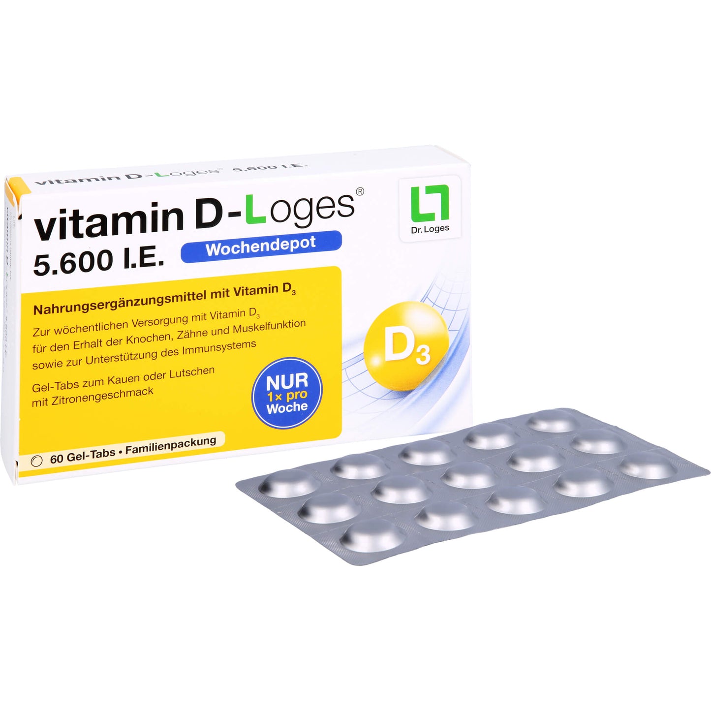VITAMIN D-LOGES 5.600 I.E. Wo.Depot Kautabl.Fam.Pa 60 St