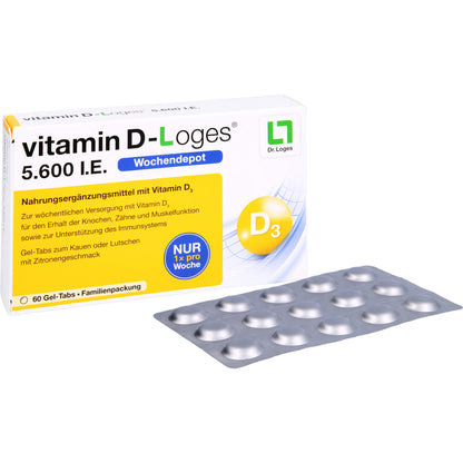 VITAMIN D-LOGES 5.600 I.E. Wo.Depot Kautabl.Fam.Pa 60 St