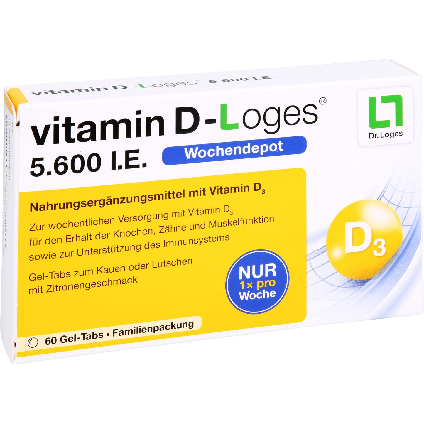 VITAMIN D-LOGES 5.600 I.E. Wo.Depot Kautabl.Fam.Pa 60 St