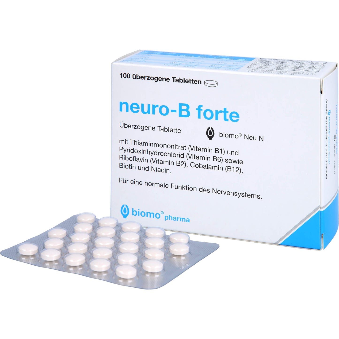 NEURO-B forte biomo Neu überzogene Tabletten 100 St