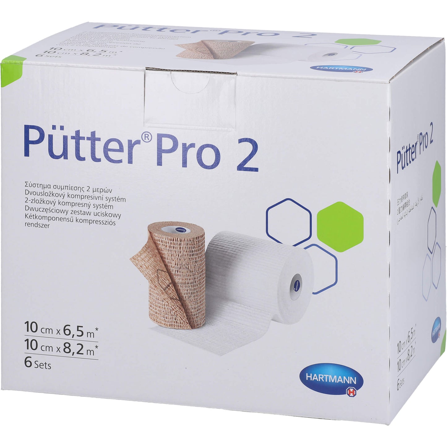 PÜTTERPRO 2 2-Komponenten-Kompressionssystem 10 cm 6X2 St