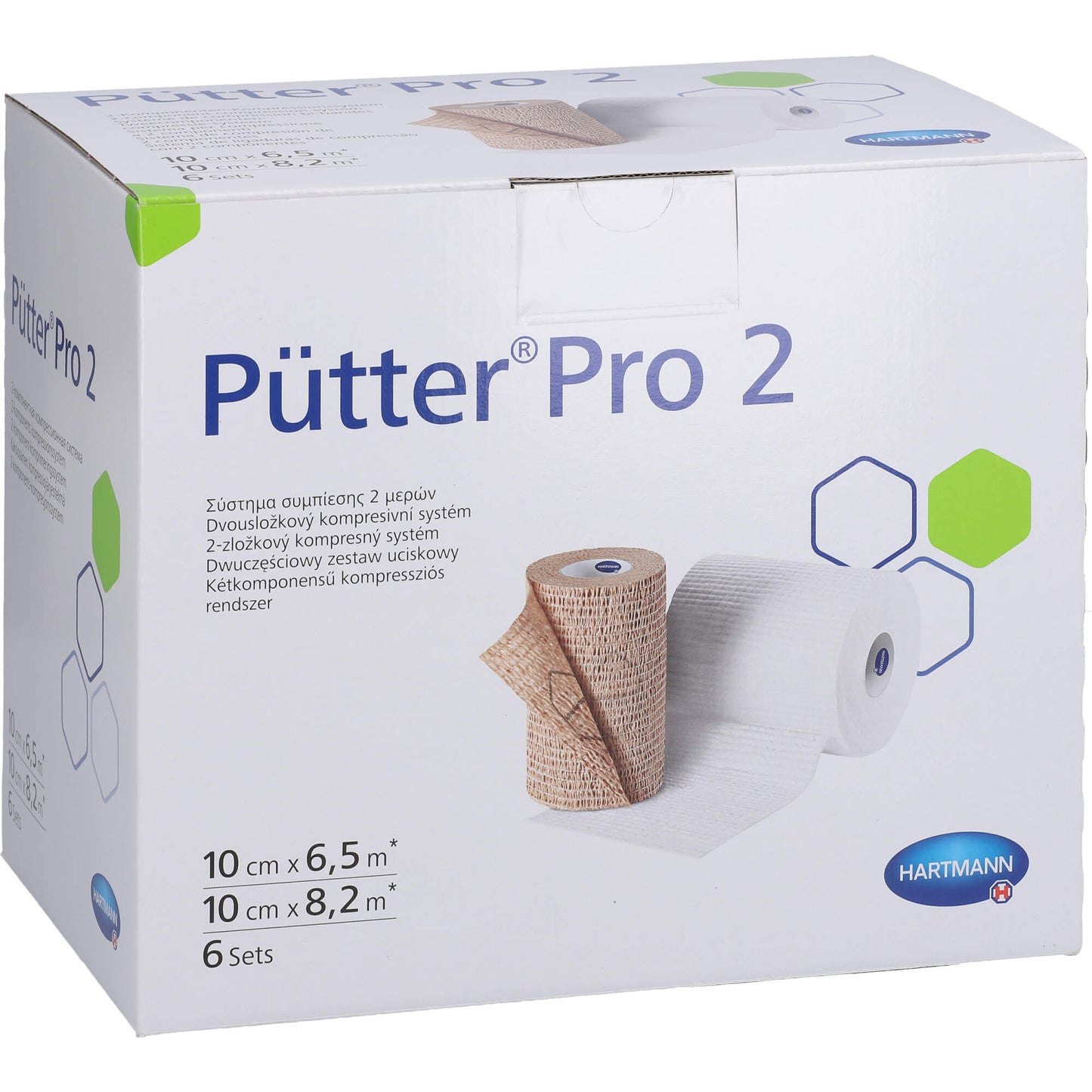 PÜTTERPRO 2 2-Komponenten-Kompressionssystem 10 cm 6X2 St
