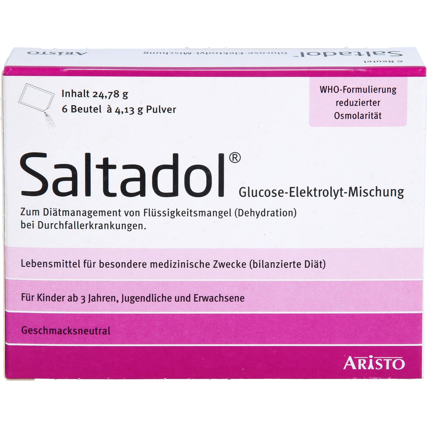 SALTADOL Elektrolyt Plv.z.Her.e.Lsg.z.Einnehmen 6 St