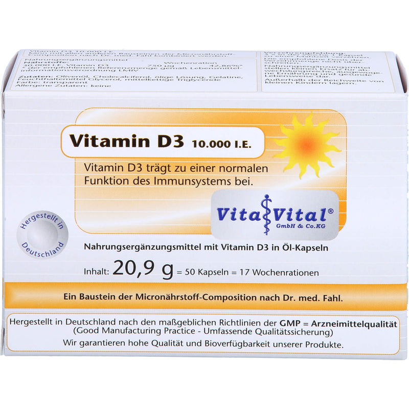 VITAMIN D3 10.000 I.E. 50 St