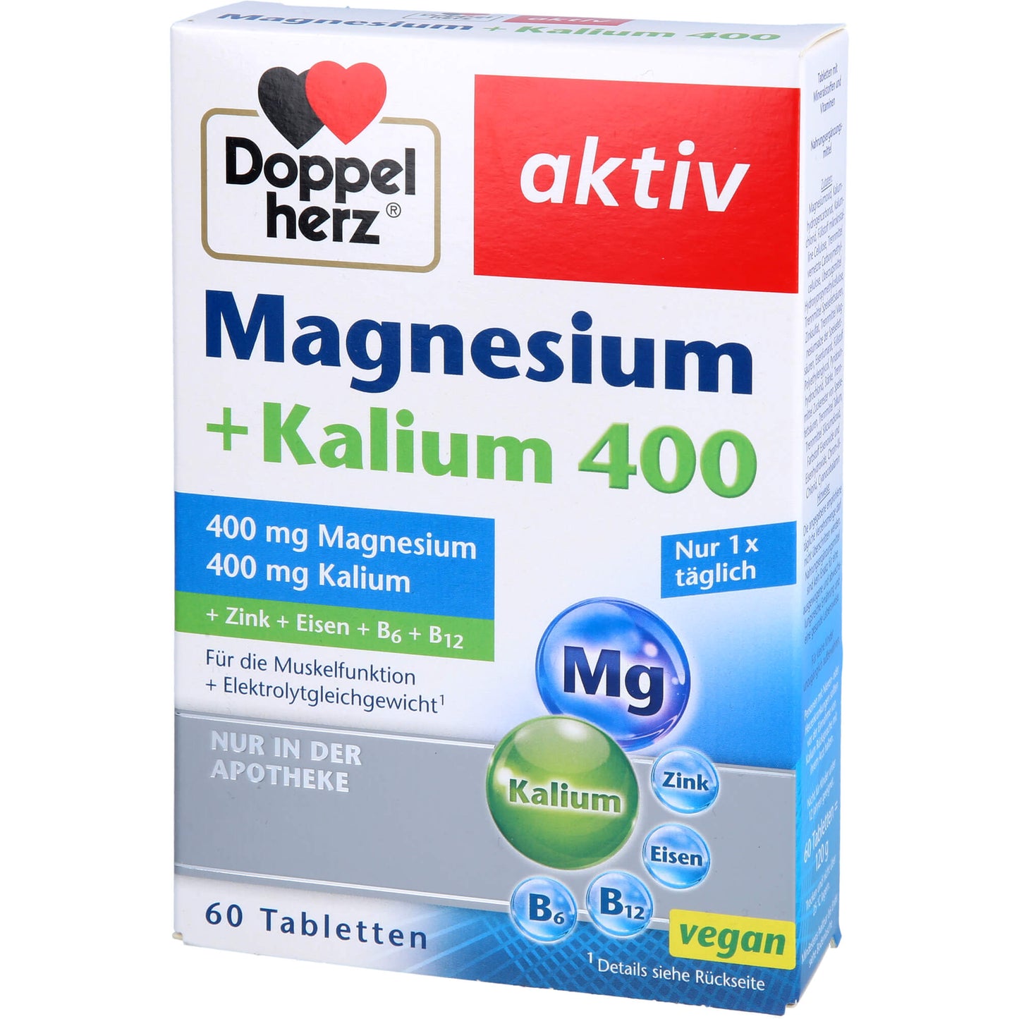 DOPPELHERZ Magnesium+Kalium Tabletten 60 St