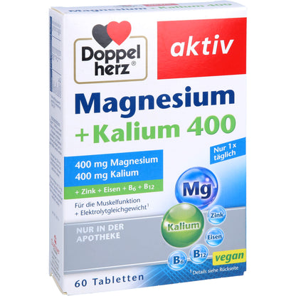 DOPPELHERZ Magnesium+Kalium Tabletten 60 St