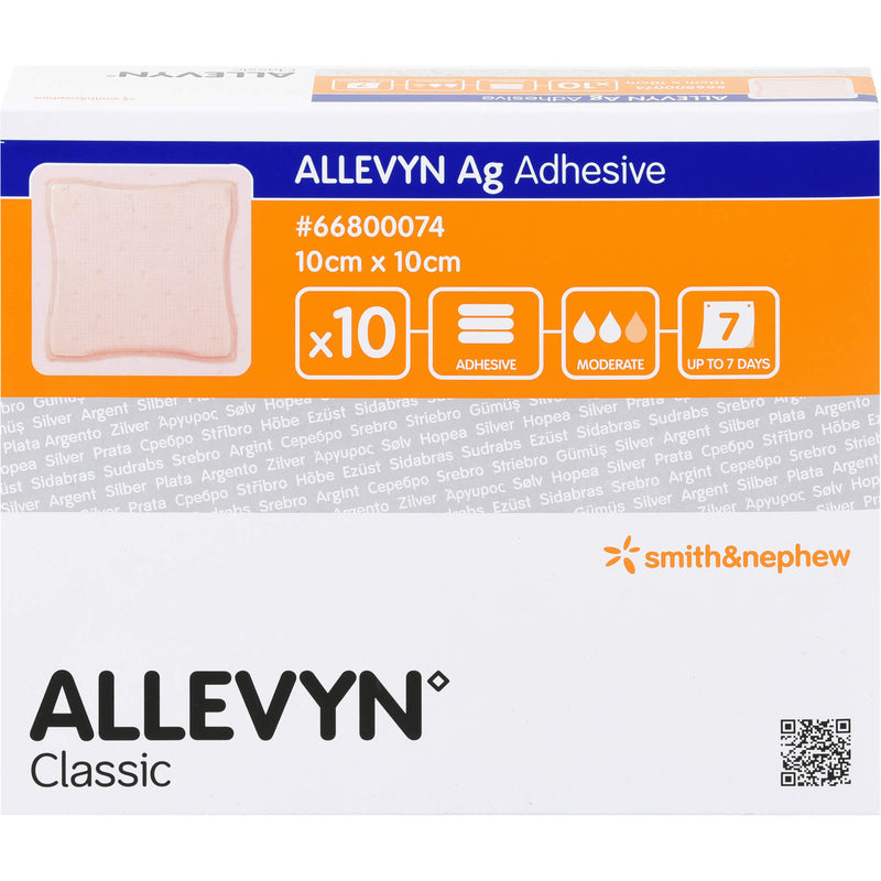 ALLEVYN AG ADHES 10X10CM 10 St