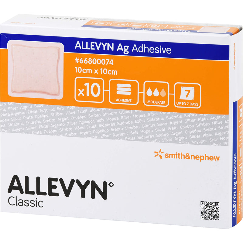 ALLEVYN AG ADHES 10X10CM 10 St