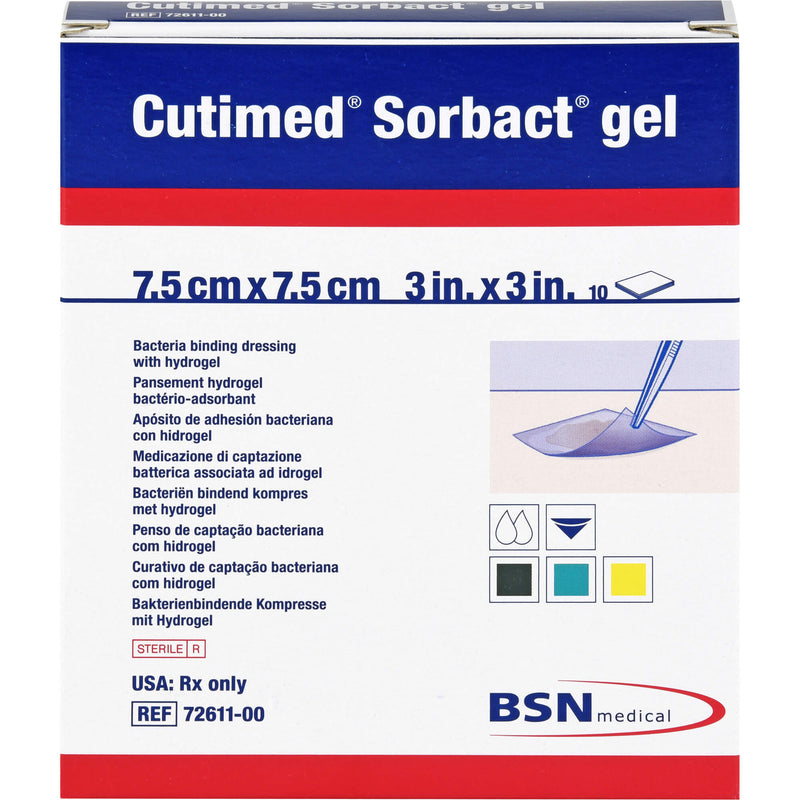 CUTIMED SOR GEL KOM7.5X7.5 10 St