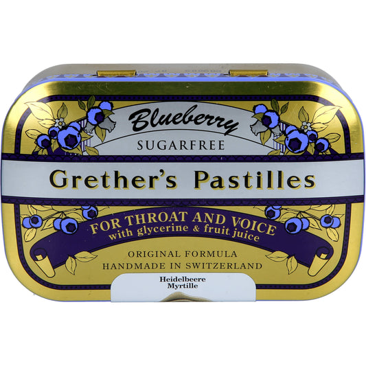 GRETHERS Blueberry zuckerfrei Pastillen 110 g
