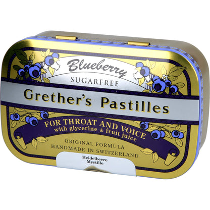 GRETHERS Blueberry zuckerfrei Pastillen 110 g