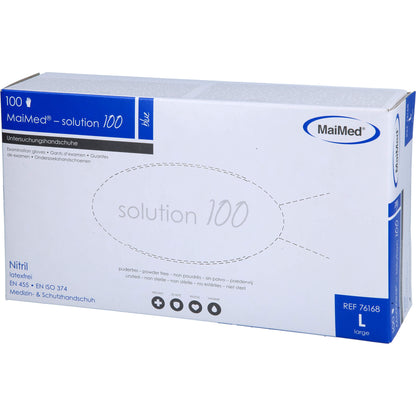 MAIMED-solution100 blue U-Hands.Nitril unst.pf L 100 St
