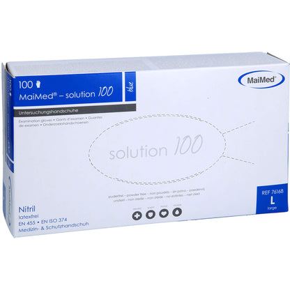 MAIMED-solution100 blue U-Hands.Nitril unst.pf L 100 St