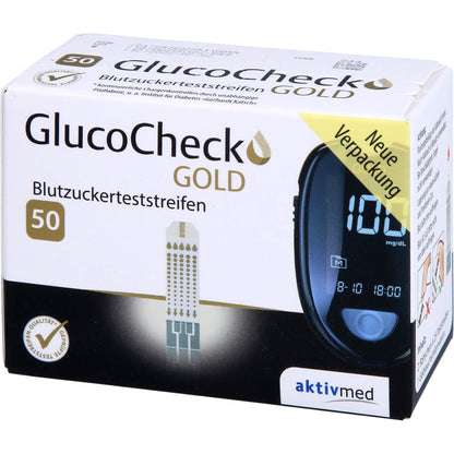 GLUCOCHECK GOLD Blutzuckerteststreifen 50 St