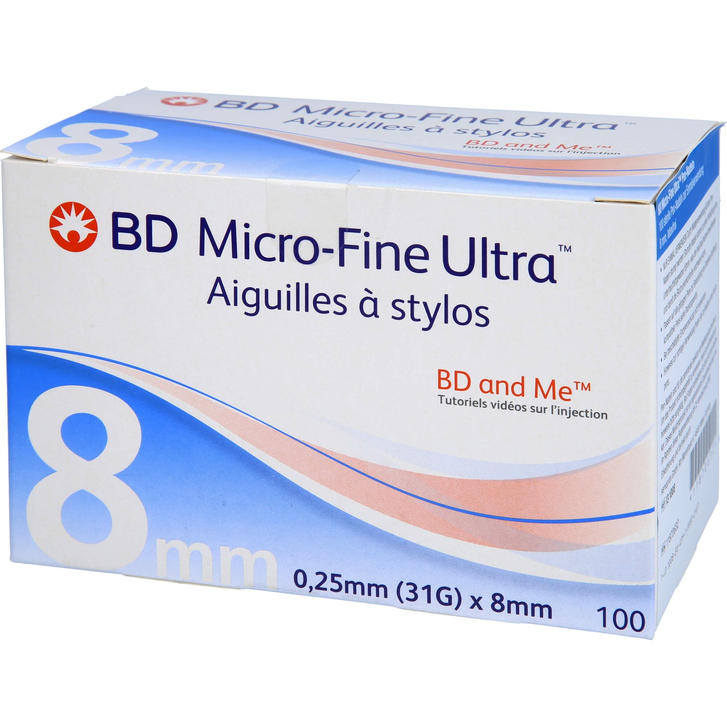 BD MICRO-FINE ULTRA Pentapoint Pen-Nadeln 0,25x8mm 100 St
