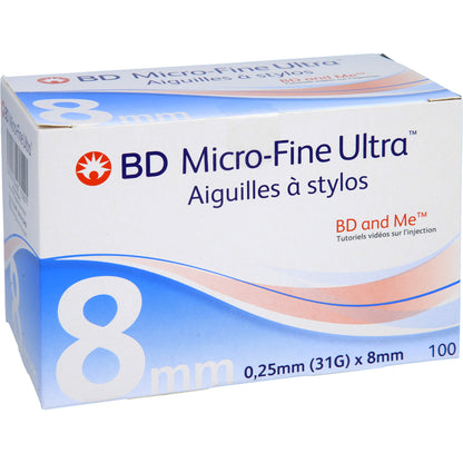 BD MICRO-FINE ULTRA Pentapoint Pen-Nadeln 0,25x8mm 100 St