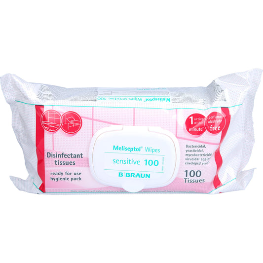 MELISEPTOL Wipes sensitive 100 St
