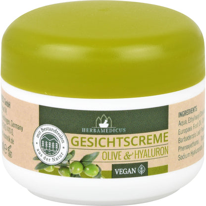 GESICHTSCREME Olive & Hyaluron 50 ml