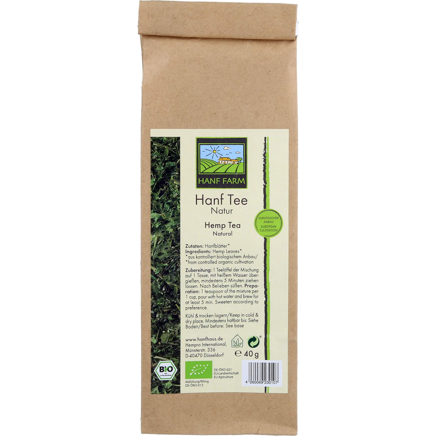 HANFTEE Natur Bio 40 g