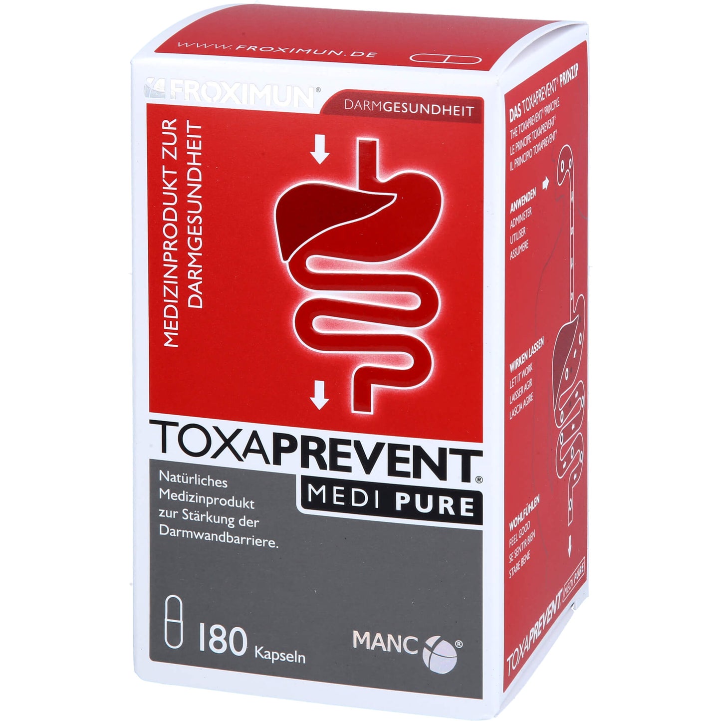 FROXIMUN TOXAPREVENT MEDI PURE Kapseln 180 St