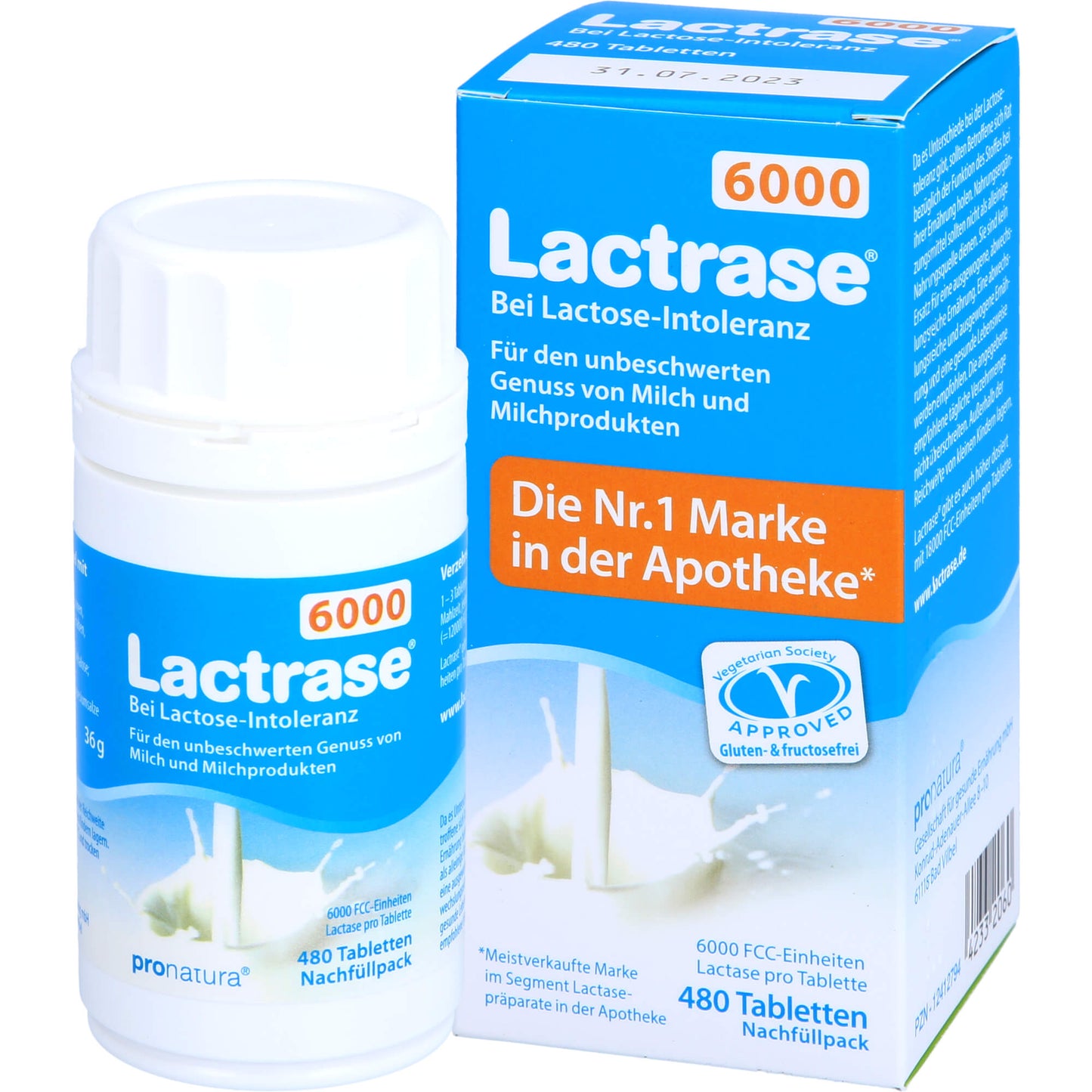 LACTRASE 6.000 FCC Tbl.Klickspender-Nachfüllpack 480 St