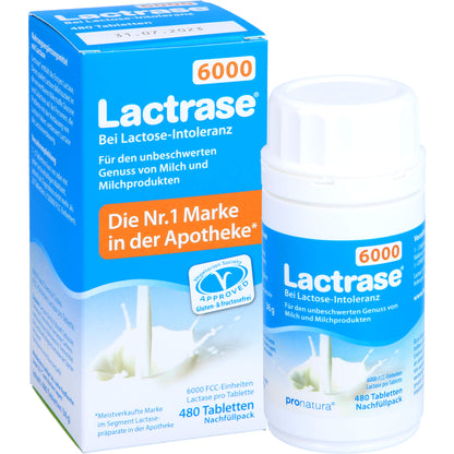LACTRASE 6.000 FCC Tbl.Klickspender-Nachfüllpack 480 St