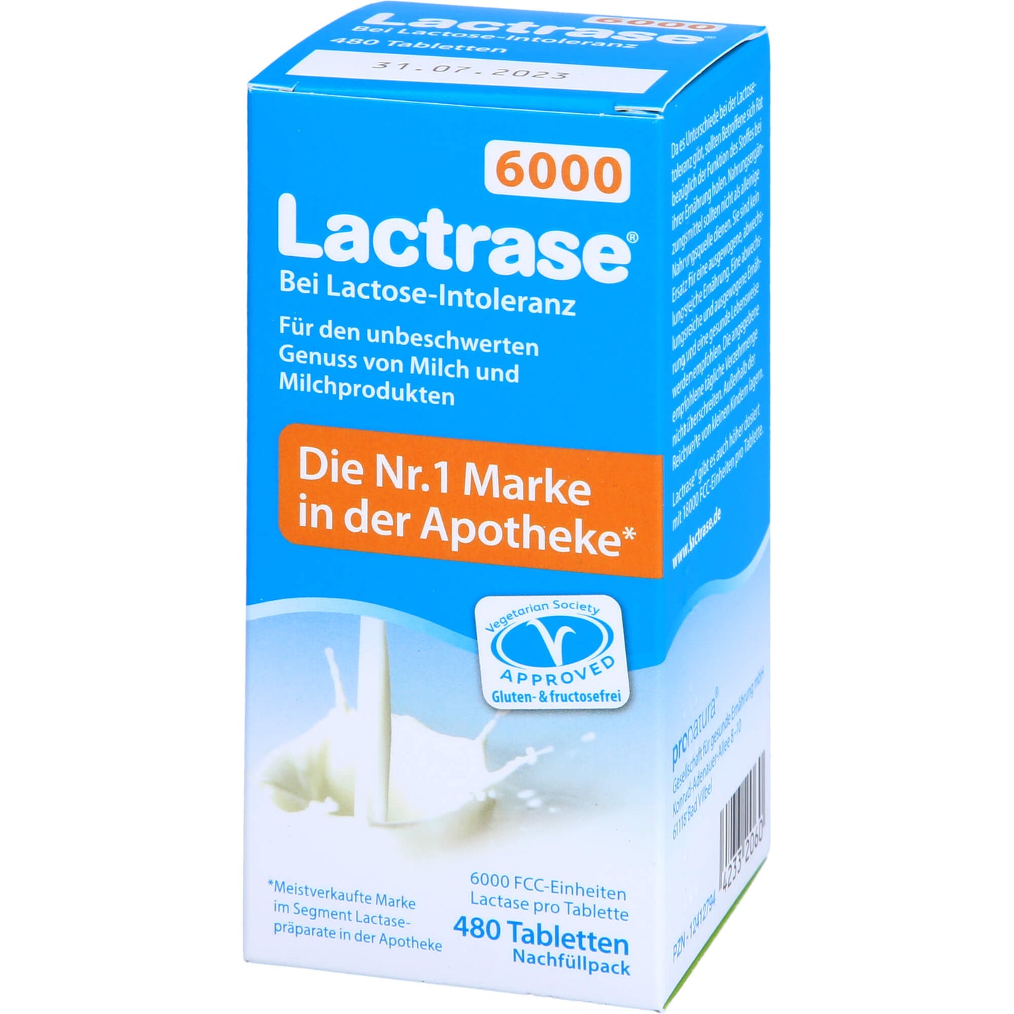 LACTRASE 6.000 FCC Tbl.Klickspender-Nachfüllpack 480 St