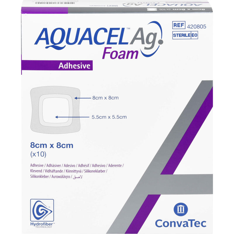 AQUACEL AG FOAM ADH 8X8 10 St