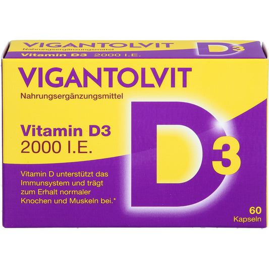 VIGANTOLVIT 2000 I.E. Vitamin D3 Weichkapseln 60 St