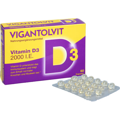 VIGANTOLVIT 2000 I.E. Vitamin D3 Weichkapseln 60 St