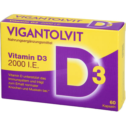 VIGANTOLVIT 2000 I.E. Vitamin D3 Weichkapseln 60 St