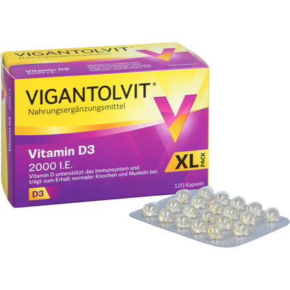 VIGANTOLVIT 2000 I.E. Vitamin D3 Weichkapseln 120 St