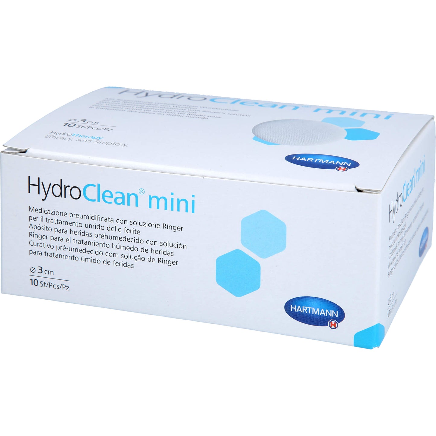 HYDROCLEAN mini Kompressen 3 cm rund steril 10 St