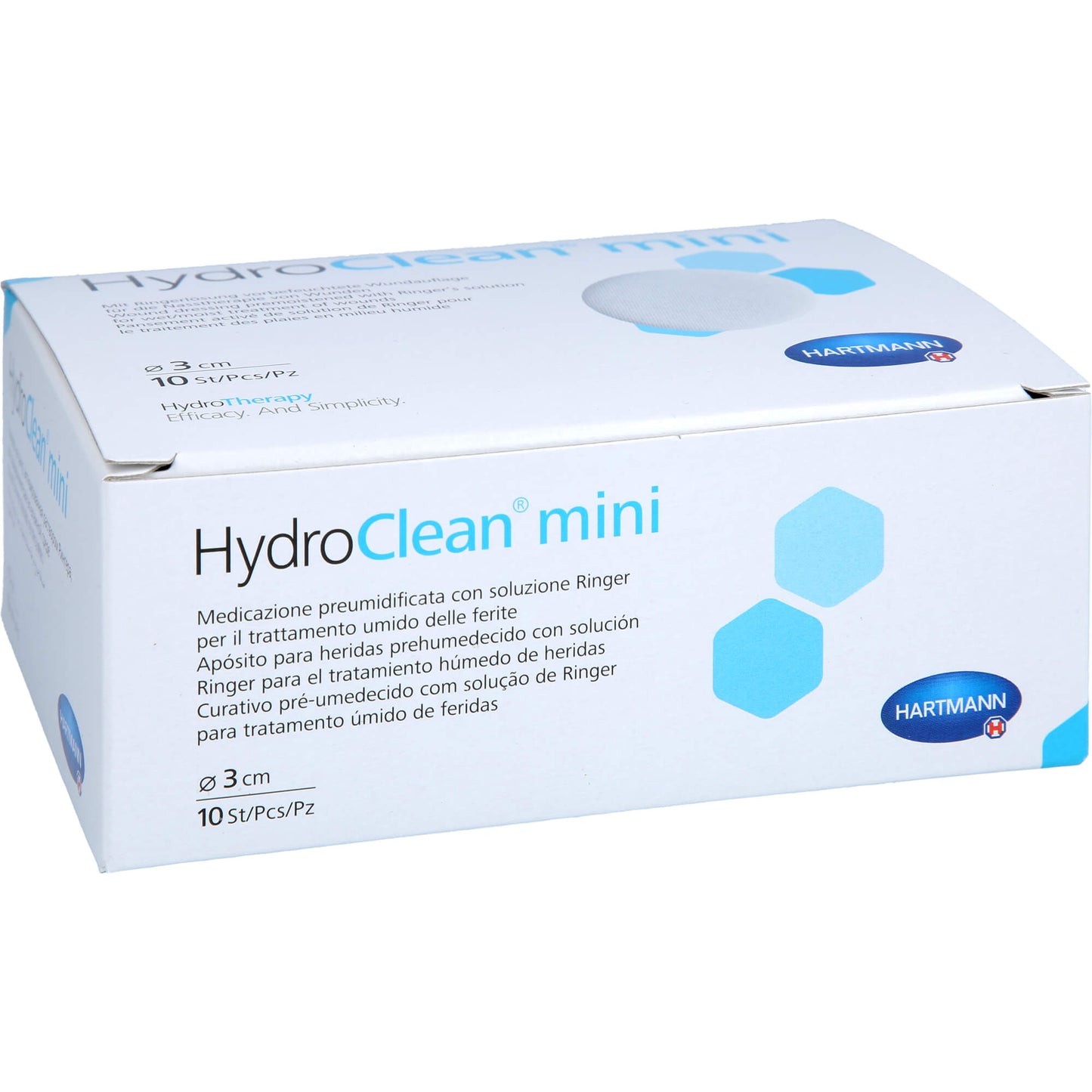 HYDROCLEAN mini Kompressen 3 cm rund steril 10 St