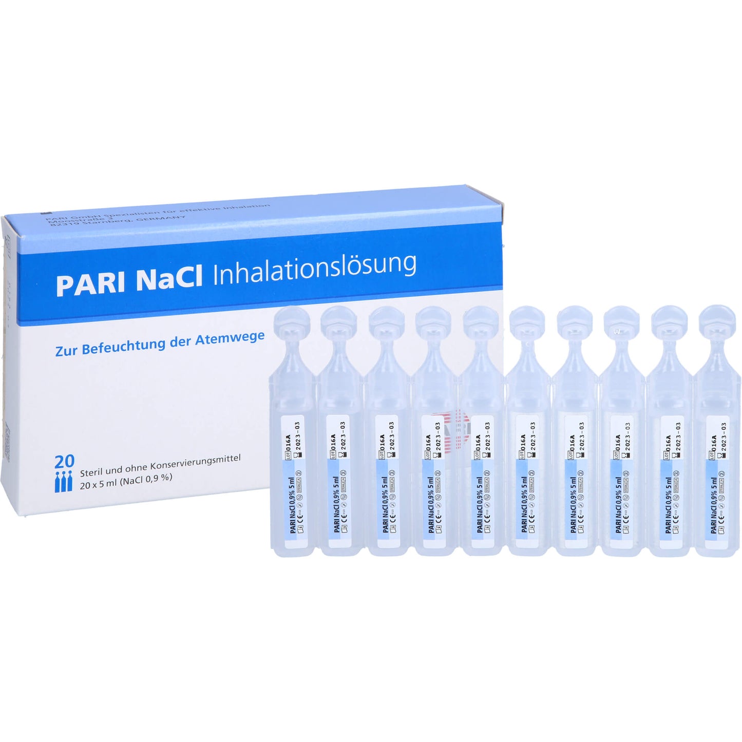 PARI NaCl Inhalationslösung Ampullen 20X5 ml