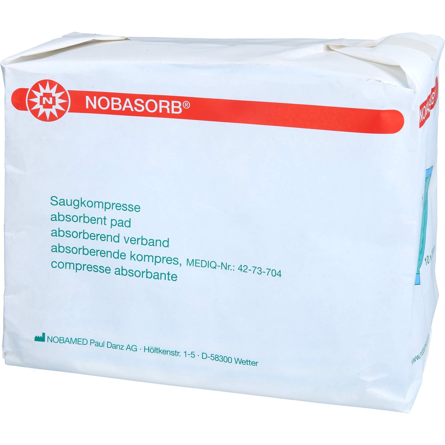 NOBASORB Saugkompressen 10x20 cm 25 St