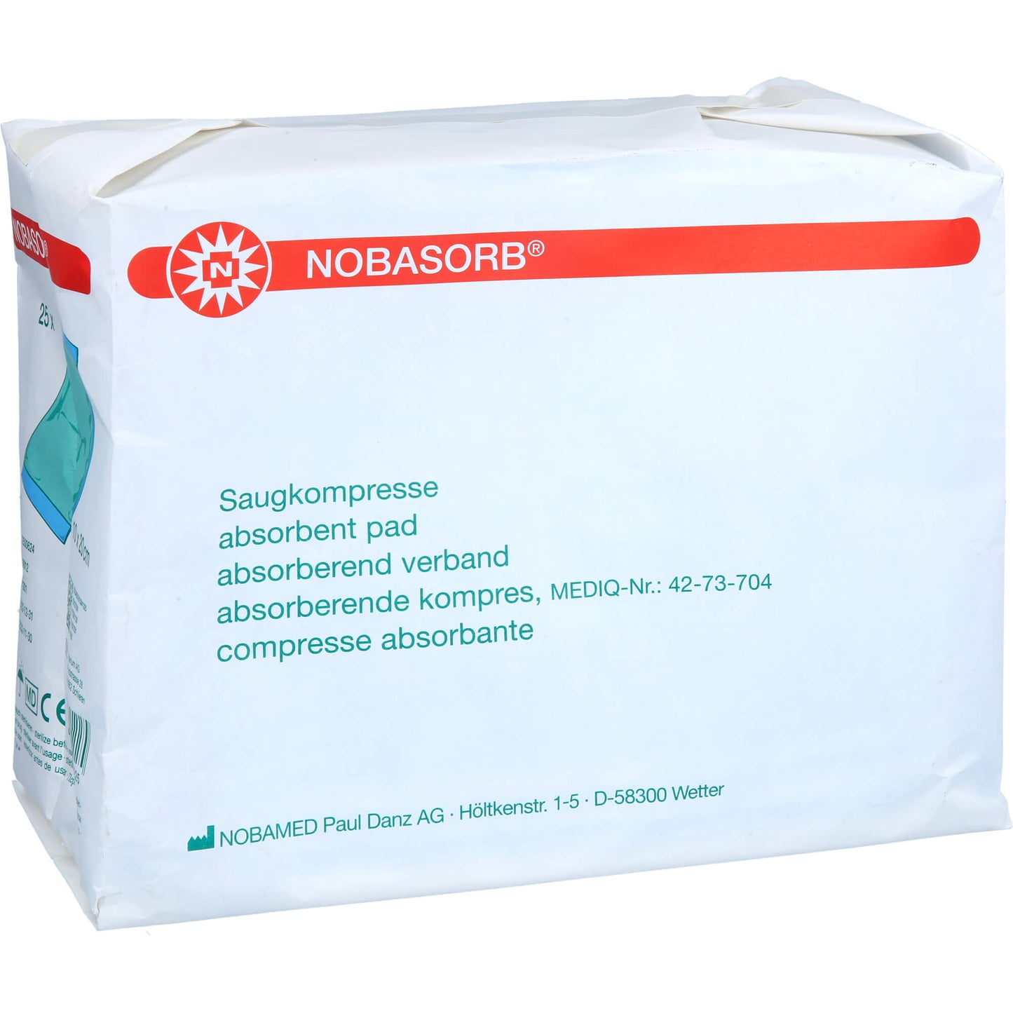 NOBASORB Saugkompressen 10x20 cm 25 St