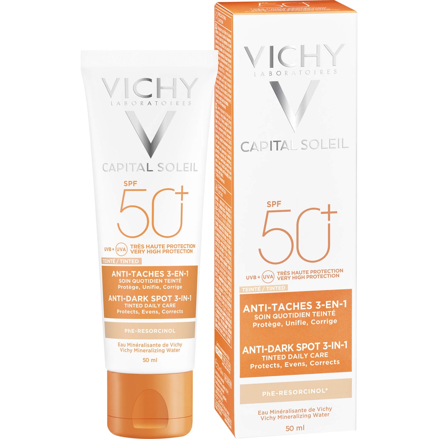VICHY IDEAL Soleil Anti-Pigmentflecken Cr.LSF 50+ 50 ml