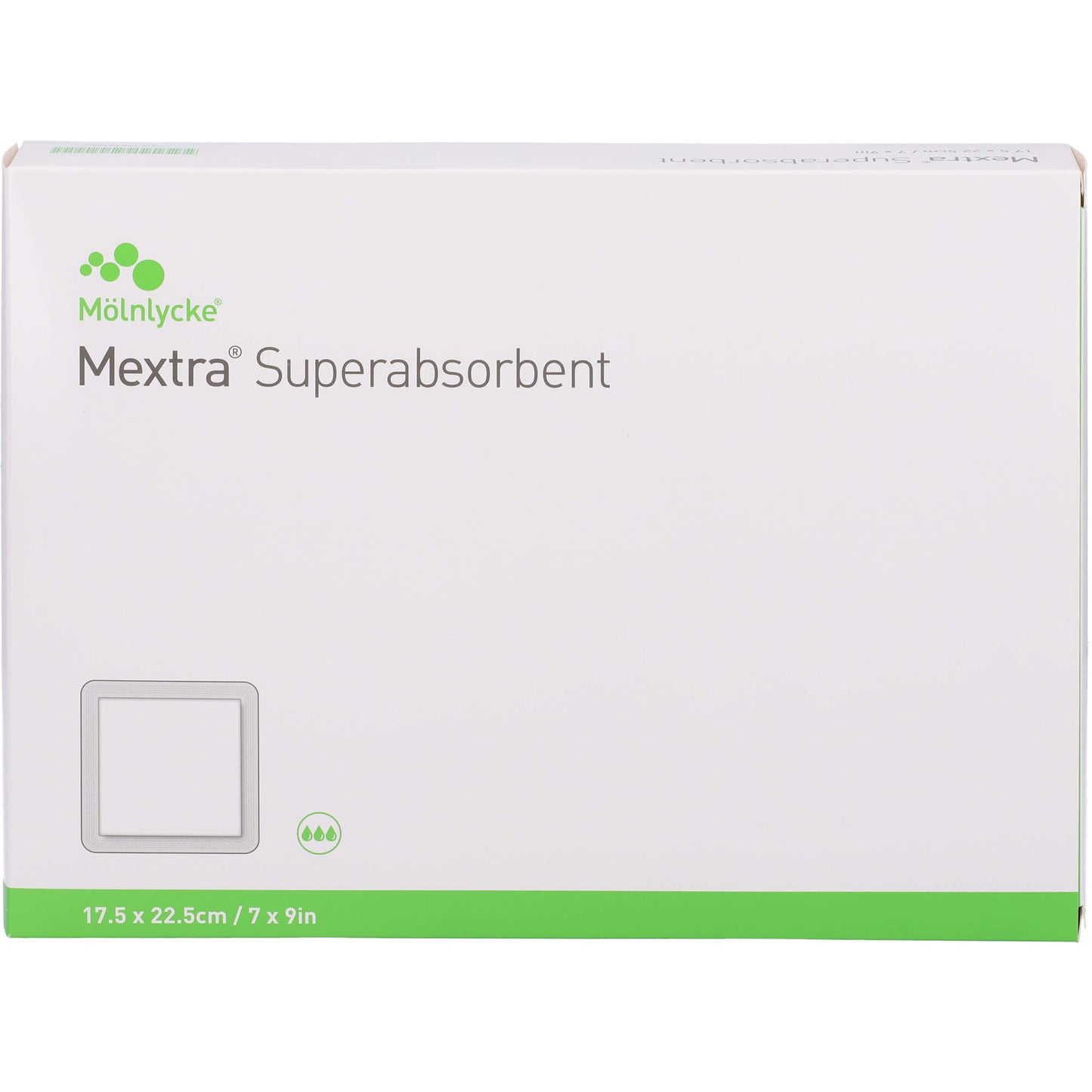 MEXTRA Superabsorbent Verband 17,5x22,5 cm 10 St