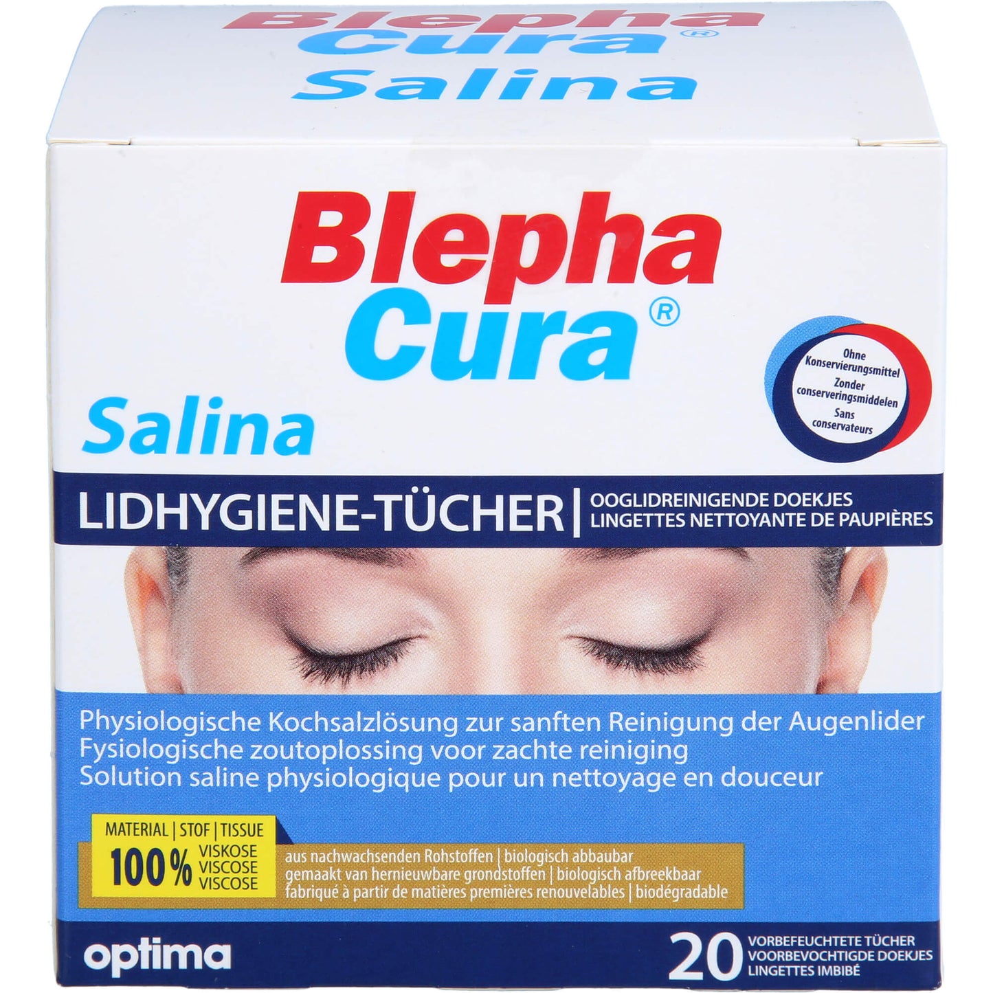 BLEPHACURA Salina Lidhygiene-Tücher 20 St