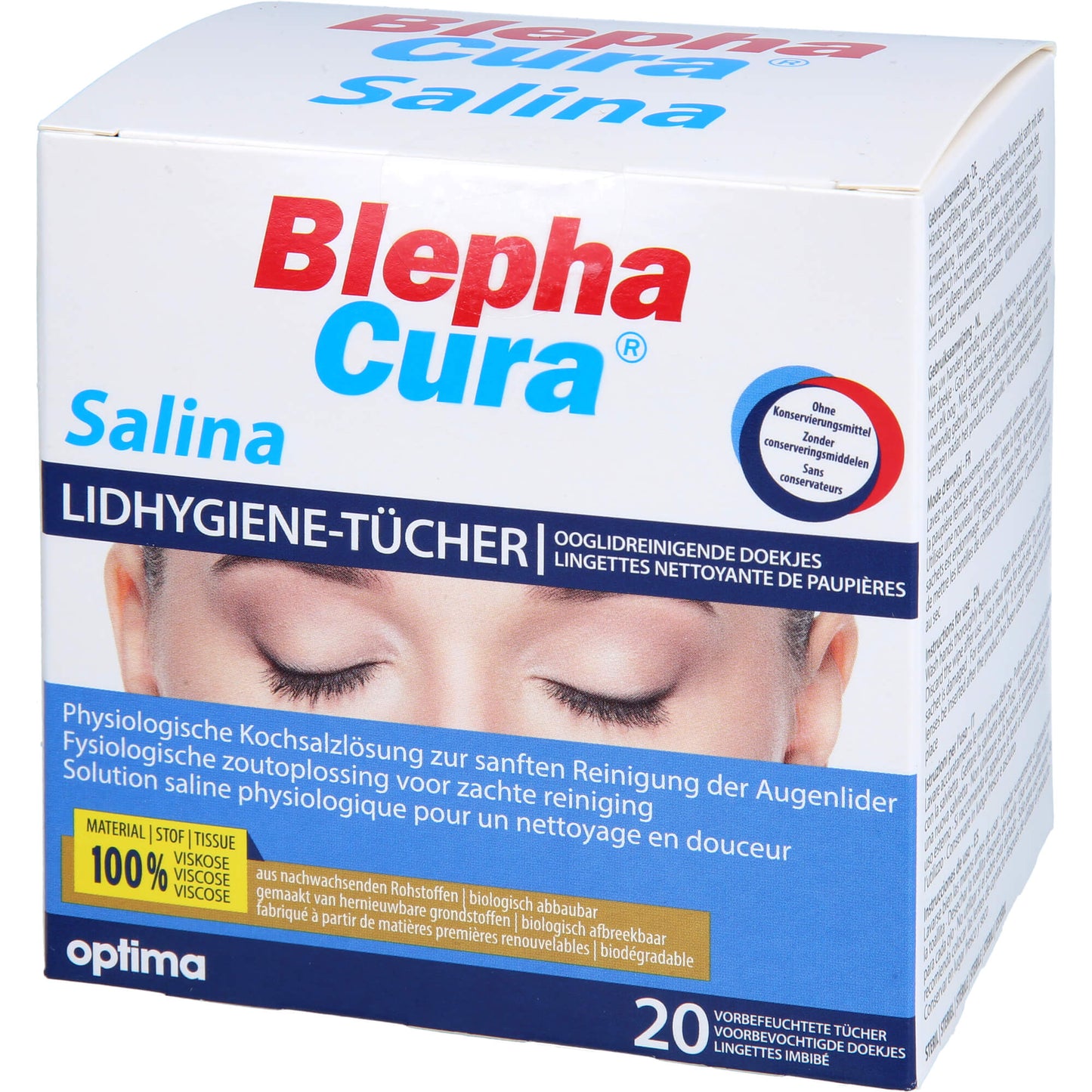 BLEPHACURA Salina Lidhygiene-Tücher 20 St