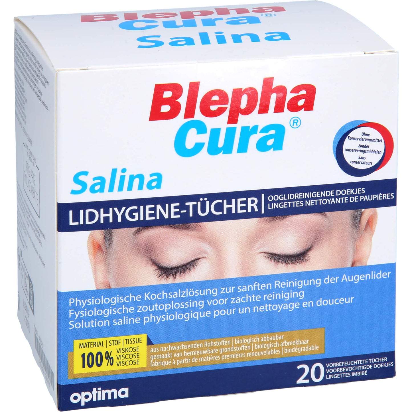 BLEPHACURA Salina Lidhygiene-Tücher 20 St