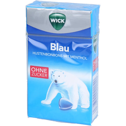 WICK BLAU Menthol Bonbons o.Zucker Clickbox 46 g