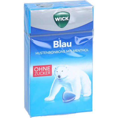 WICK BLAU Menthol Bonbons o.Zucker Clickbox 46 g
