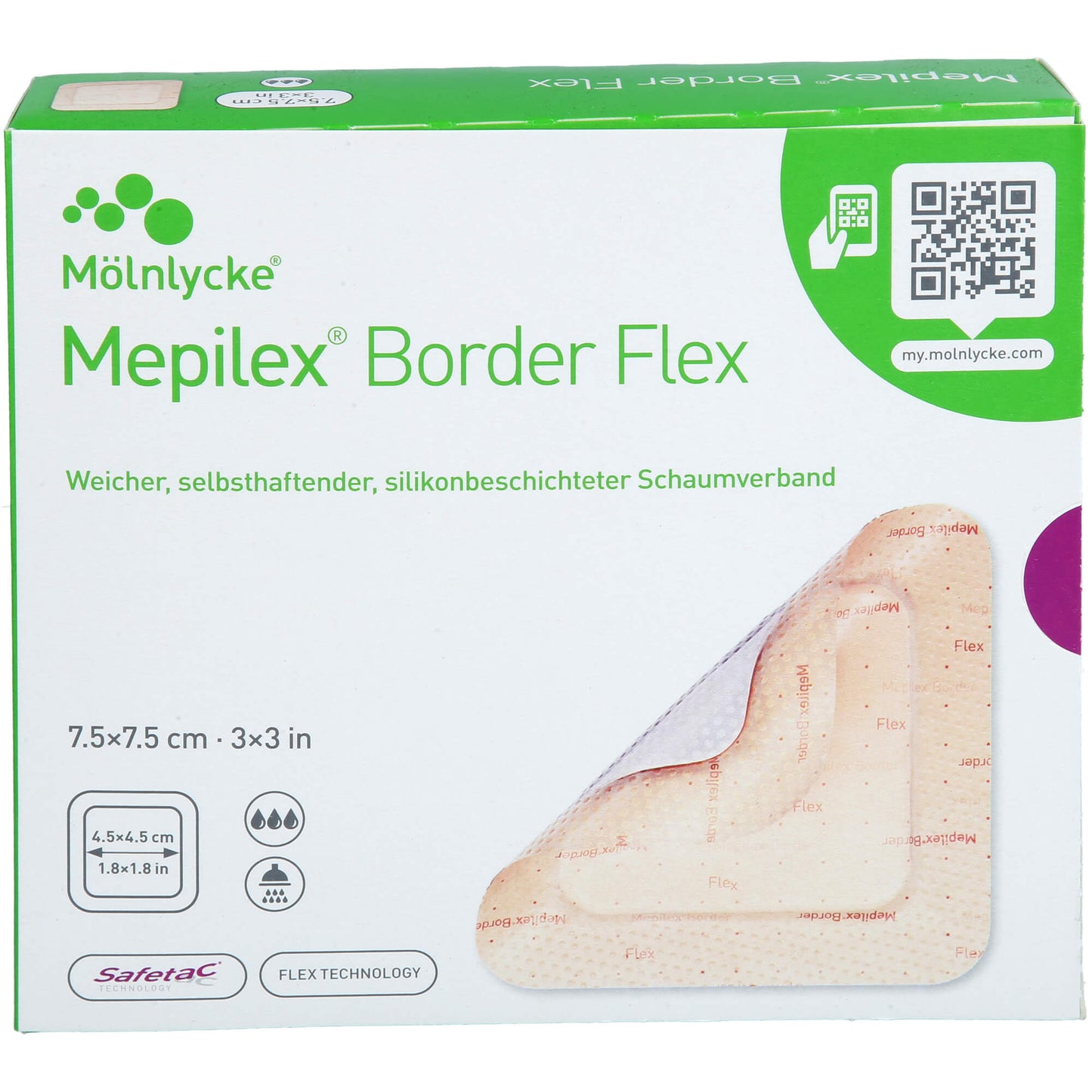 MEPILEX Border Flex Schaumverb.haft.7,5x7,5 cm 10 St