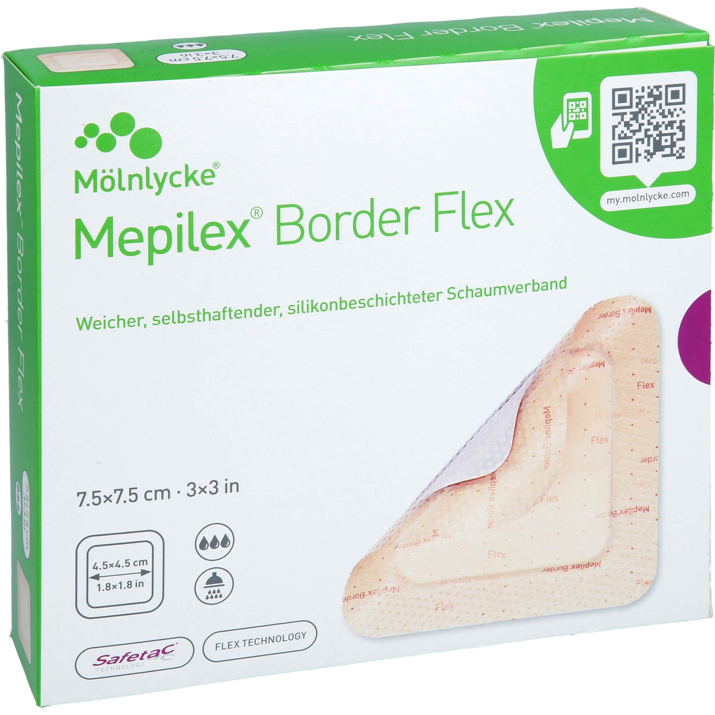 MEPILEX Border Flex Schaumverb.haft.7,5x7,5 cm 10 St