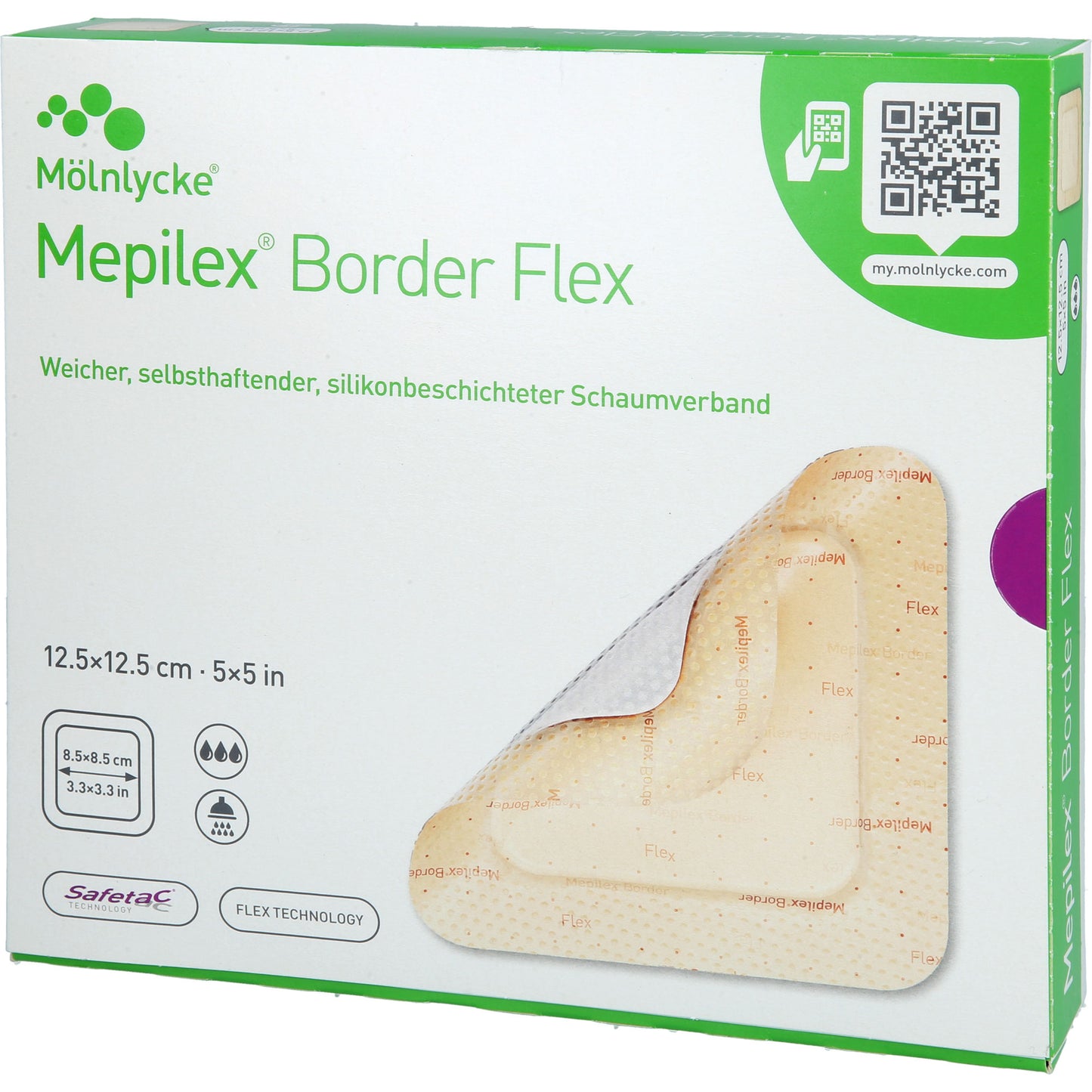 MEPILEX Border Flex Schaumverb.haft.12,5x12,5 cm 10 St