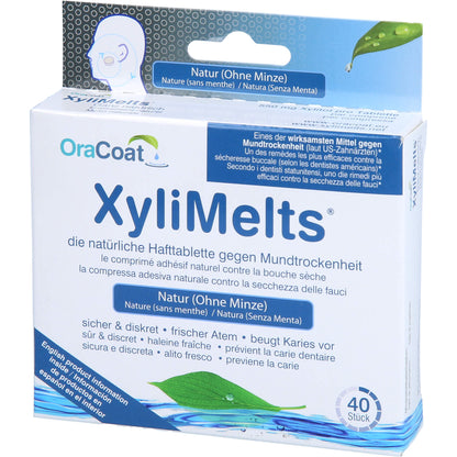 XYLIMELTS Hafttabletten ohne Minze OraCoat 40 St