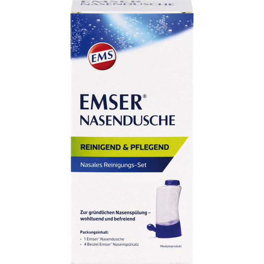 EMSER Nasendusche mit 4 Btl.Nasenspülsalz 1 St