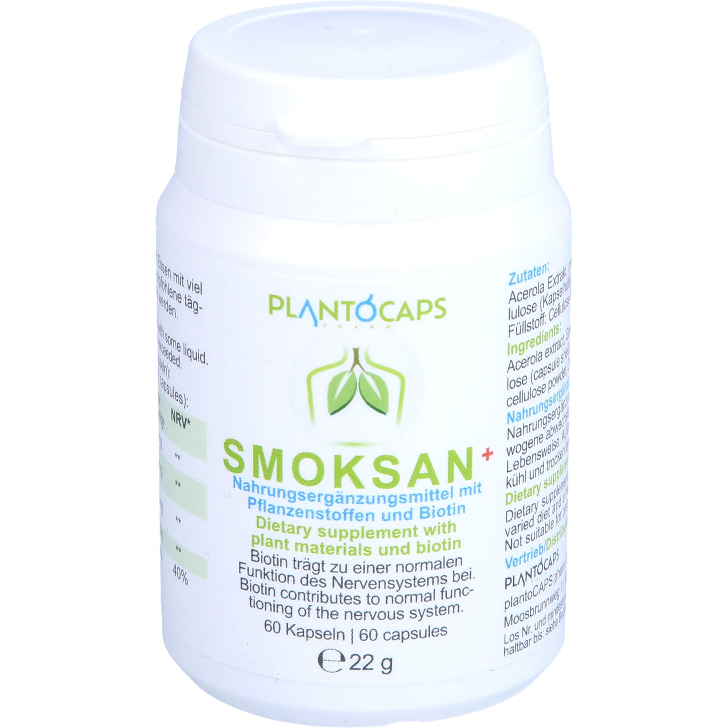 PLANTOCAPS SMOKSAN+ Kapseln 60 St